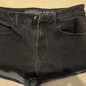American eagle black shorts